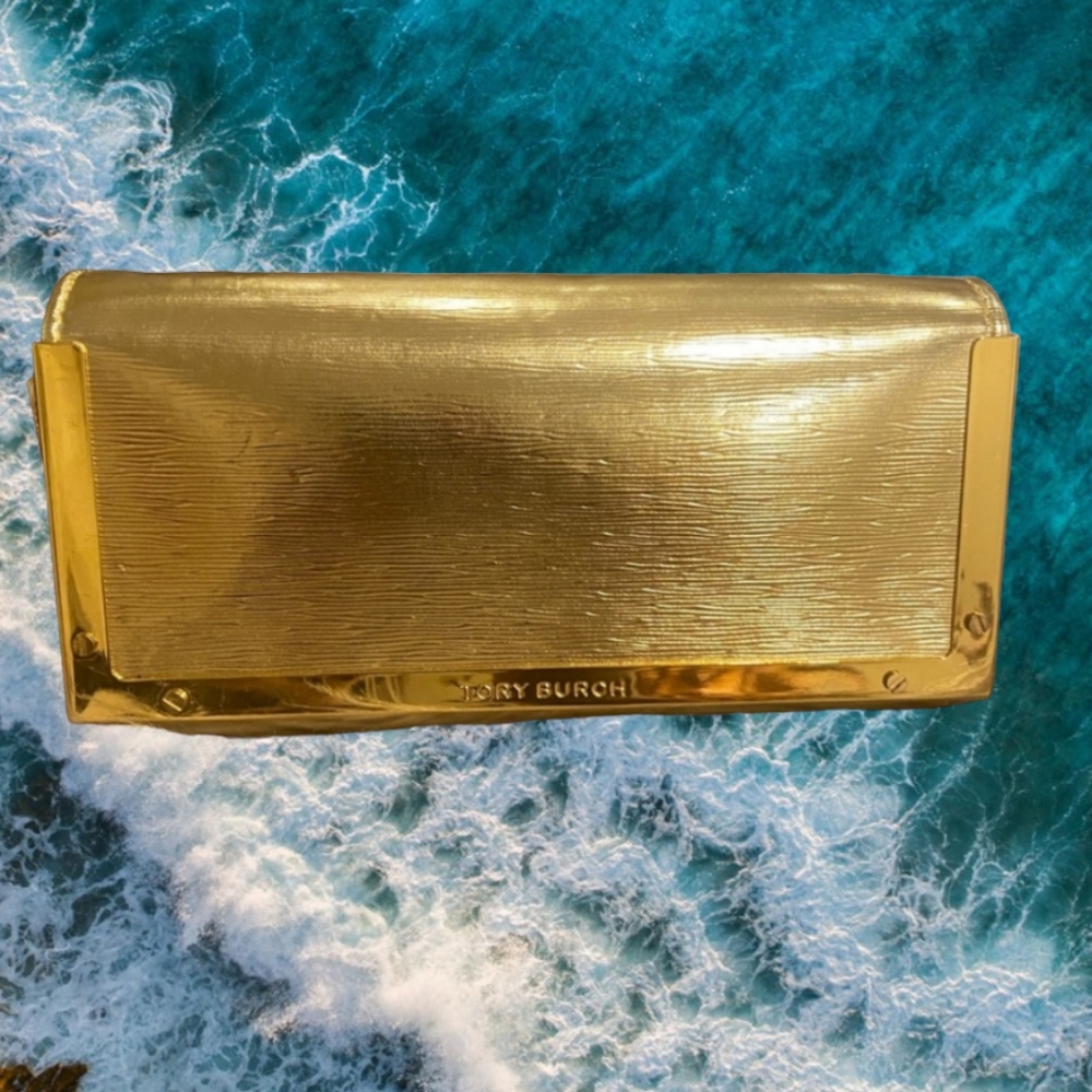 Tory Burch Gold Clutch